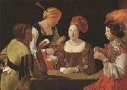 LA TOUR, Georges de The Cheat with the Ace of Diamonds (mk05) oil painting artist